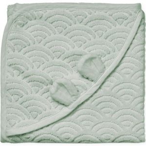 achetez Cape de bain ours vert sauge (80 x 80 cm) Cam Cam Copenhagen au meilleur prix en promo
