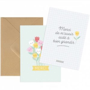 achetez Carte Merci pour maîtresse / nounou / ATSEM Zü au meilleur prix en promo