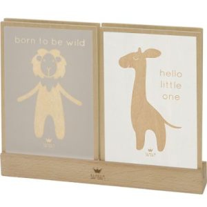 achetez Cartes décoratives et socle en bois BAMBAM au meilleur prix en promo