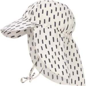 achetez Casquette protège nuque Petits traits écru/gris (3-6 mois