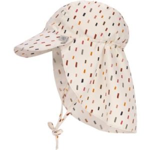 achetez Casquette protège nuque Petits traits écru/multicolore (3-6 mois