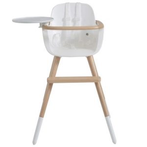achetez Chaise haute évolutive Ovo Plus one avec harnais blanc Micuna au meilleur prix en promo