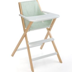 achetez Chaise haute pliable Traveller en bois naturel et blanc avec tablette Geuther au meilleur prix en promo