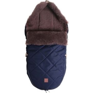 achetez Chancelière universelle pour poussette avec peau d'agneau Toffee coffee navy Kaiser au meilleur prix en promo