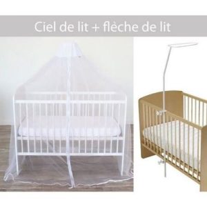 achetez Ciel de lit moustiquaire + flèche simple pour lit Domiva au meilleur prix en promo