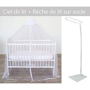 achetez Ciel de lit moustiquaire + flèche sur socle pour lit Domiva au meilleur prix en promo