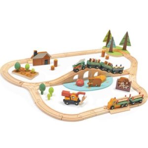 achetez Circuit train en bois Pins sauvages (30 pièces) Tender Leaf au meilleur prix en promo