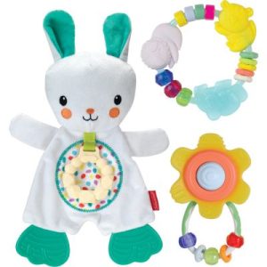 achetez Coffret Naissance jeux de dentition Sensory avec Doudou luminescent Infantino au meilleur prix en promo