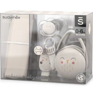 achetez Coffret cadeau naissance Bonhomia gris (4 pièces) Suavinex au meilleur prix en promo