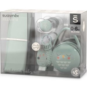 achetez Coffret cadeau naissance Bonhomia vert d'eau (4 pièces) Suavinex au meilleur prix en promo
