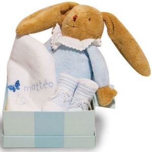 achetez Coffret de naissance bleu (personnalisable) ANVIE au meilleur prix en promo