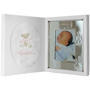 achetez Coffret de naissance cadre + lange rose (personnalisable) ANVIE au meilleur prix en promo