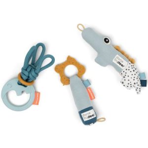 achetez Coffret de naissance hochets bleus Deer friends Done by Deer au meilleur prix en promo