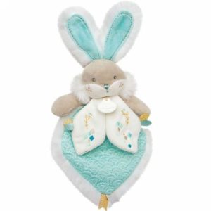 achetez Coffret doudou plat vert amande Lapin de sucre Doudou et Compagnie au meilleur prix en promo