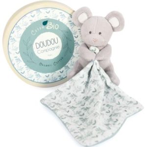 achetez Coffret doudou souris vert olive Doudou botanic Doudou et Compagnie au meilleur prix en promo
