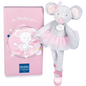 achetez Coffret peluche Souris ballerine (30 cm) Doudou et Compagnie au meilleur prix en promo