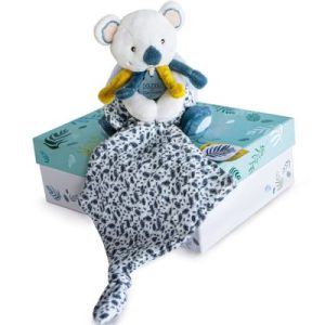 achetez Coffret peluche avec doudou Yoca le koala (15 cm) Doudou et Compagnie au meilleur prix en promo