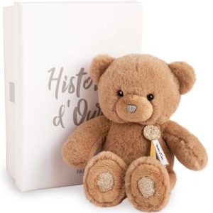 achetez Coffret peluche ours Charms marron glacé (24 cm) Histoire d'Ours au meilleur prix en promo