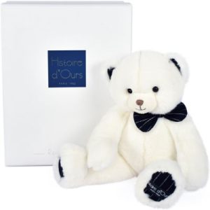 achetez Coffret peluche ours ivoire Preppy Chics (30 cm) Histoire d'Ours au meilleur prix en promo