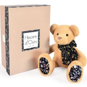 achetez Coffret peluche ours marron clair Copains câlins (25 cm) Histoire d'Ours au meilleur prix en promo