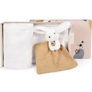 achetez Coffret plaid et doudou Lapin Happy Wild Doudou et Compagnie au meilleur prix en promo