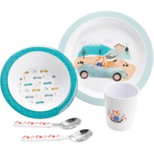 achetez Coffret repas Gaspard petit renard (5 pièces) Amadeus Les Petits au meilleur prix en promo