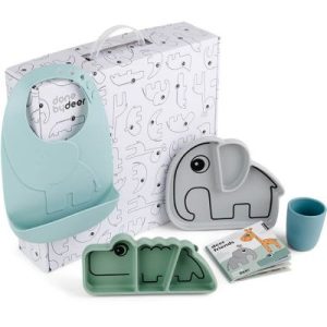 achetez Coffret repas Goodie box silicone bleu (6 pièces) Done by Deer au meilleur prix en promo