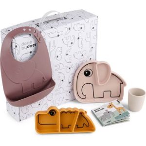 achetez Coffret repas Goodie box silicone rose (6 pièces) Done by Deer au meilleur prix en promo