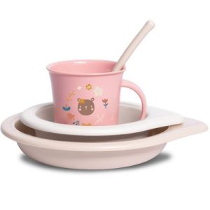 achetez Coffret repas Into the forest rose (4 pièces) Suavinex au meilleur prix en promo