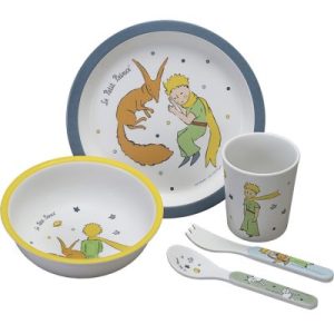 achetez Coffret repas Le Petit Prince bleu (5 pièces) Petit Jour Paris au meilleur prix en promo