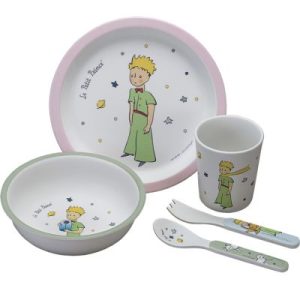achetez Coffret repas Le Petit Prince rose (5 pièces) Petit Jour Paris au meilleur prix en promo