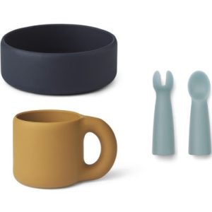 achetez Coffret repas Lise Sea blue multi mix Liewood au meilleur prix en promo