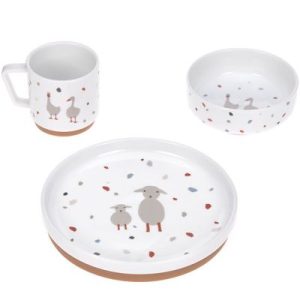 achetez Coffret repas en porcelaine Tiny Farmer mouton et oie Lässig au meilleur prix en promo