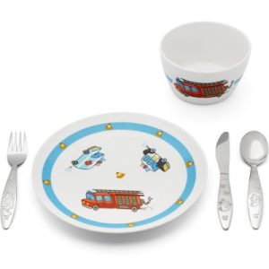 achetez Coffret repas en porcelaine Véhicules d'urgence (5 pièces) Zilverstad au meilleur prix en promo