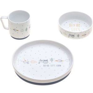 achetez Coffret repas en porcelaine bleu Garden Explorer (3 pièces) Lässig au meilleur prix en promo