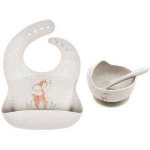 achetez Coffret repas en silicone Faon (3 pièces) Gaëlle Duval au meilleur prix en promo
