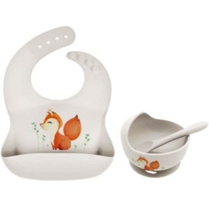 achetez Coffret repas en silicone Renard (3 pièces) Gaëlle Duval au meilleur prix en promo