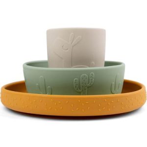 achetez Coffret repas en silicone Stick&Stay Lalee Multicolore Done by Deer au meilleur prix en promo