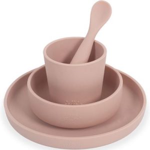 achetez Coffret repas en silicone rose pâle Jollein au meilleur prix en promo