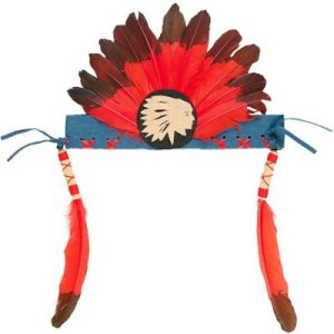 achetez Coiffe indienne Anoki rouge Souza For Kids au meilleur prix en promo