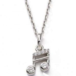 achetez Collier Note de musique 42 + 3 cm (argent) Baby bijoux au meilleur prix en promo