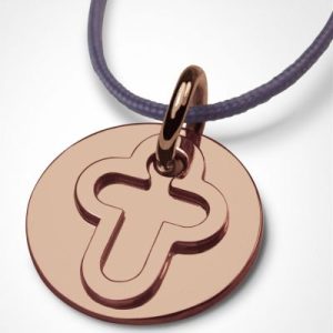 achetez Collier cordon I Believe Croix (or rose 750°) Mikado au meilleur prix en promo