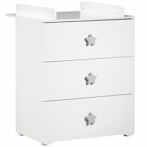 achetez Commode à langer New Basic Boutons étoile gris Baby Price au meilleur prix en promo