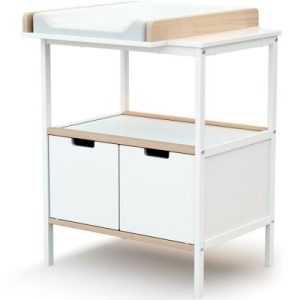 achetez Commode à langer en bois de hêtre Essentiel plus blanc AT4 au meilleur prix en promo