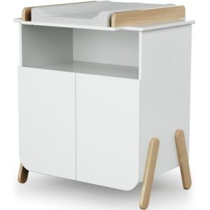 achetez Commode à langer en bois de hêtre Pirate blanc AT4 au meilleur prix en promo