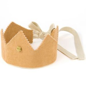 achetez Couronne en lin caramel et doré Cotton&Sweets au meilleur prix en promo