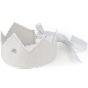 achetez Couronne en lin gris clair et argenté Cotton&Sweets au meilleur prix en promo