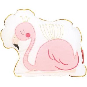 achetez Coussin Flamant rose (25 x 23 cm) Little Crevette au meilleur prix en promo