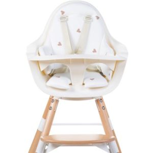 achetez Coussin de chaise haute Evolu Jersey coeurs dorés Childhome au meilleur prix en promo
