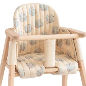 achetez Coussin de chaise haute Growing green Blue Gatsby Cream Nobodinoz au meilleur prix en promo